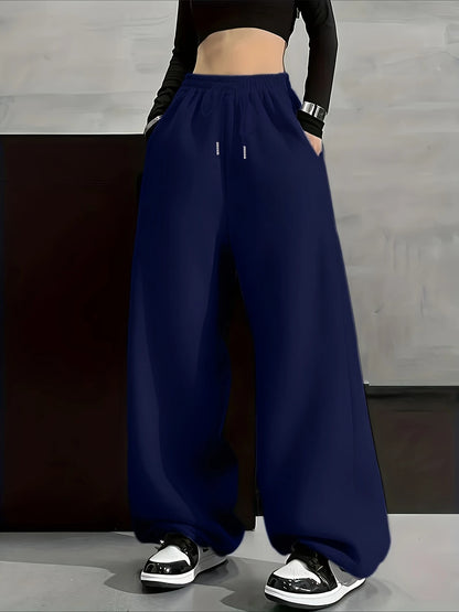 Women Jogger Cotton Pants Casual Drawstring Loose Unisex