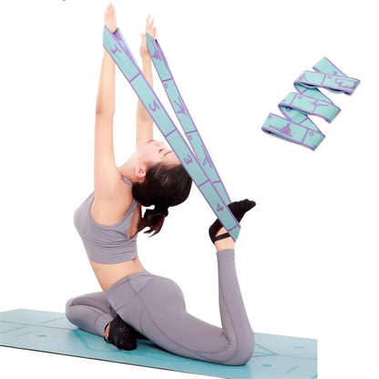 Elastic Yoga Resistance Band Pilates Dance Stretching Belt