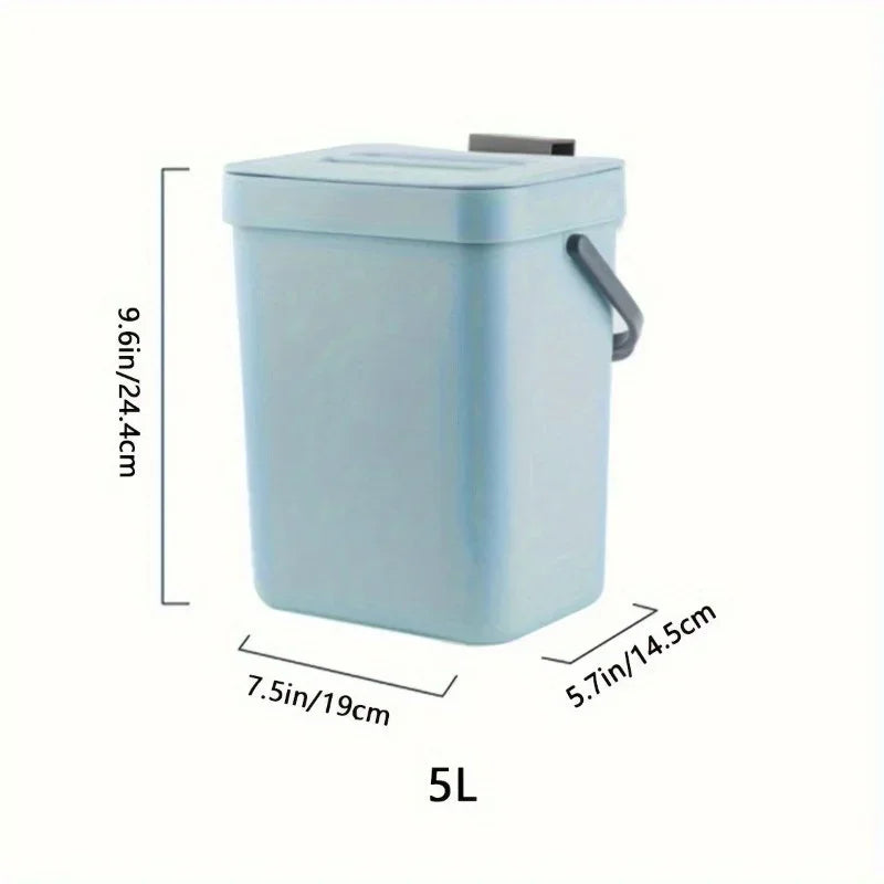 Small Plastic Trash Can Hanging Small Trash Can with Lid