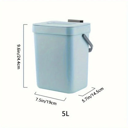 Small Plastic Trash Can Hanging Small Trash Can with Lid
