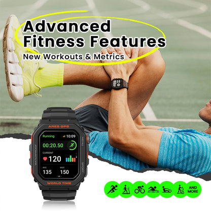 New Zeblaze Ares GPS Smart Watch Built-in Alexa & GPS