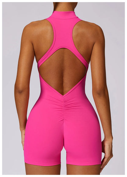 Scrunch Sports Overalls Gym Jumpsuit Women's Fitness