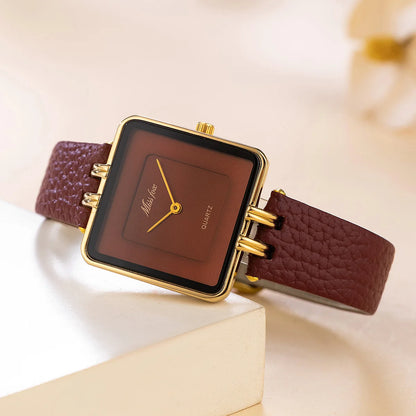 New Fashion Watch Women Casual Leather Strap Quartz