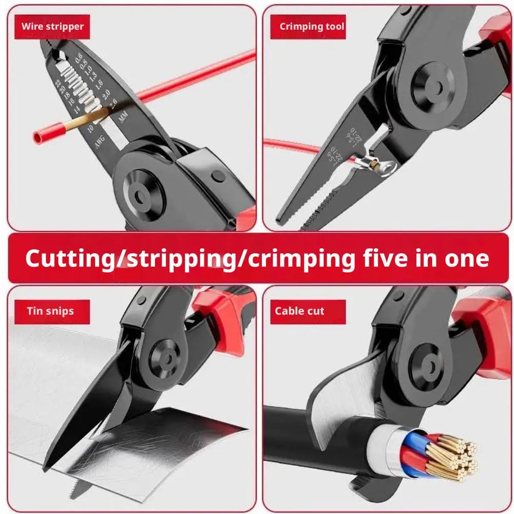 Multifunctional Replaceable Electrician Pliers Wire Cutting Pliers