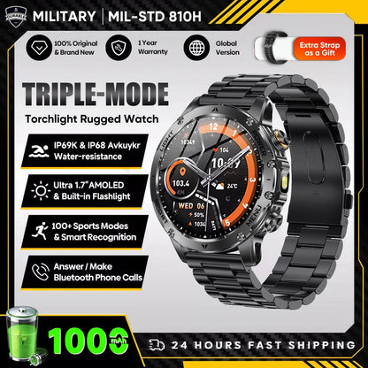 New Military T-Rex 3 Ultra 1000mAh Battery Smart Watch