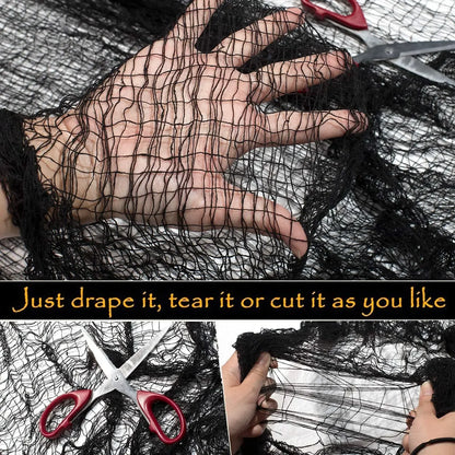 Halloween Decorations Black Creepy Gauze Cloth