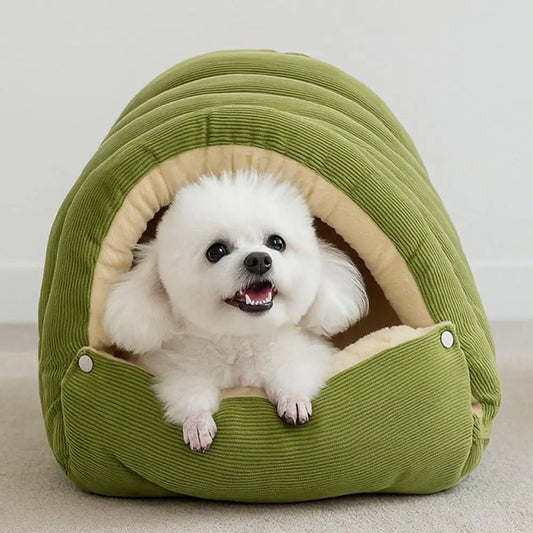 Pet House with Non-slip Base Washable Pet Bed