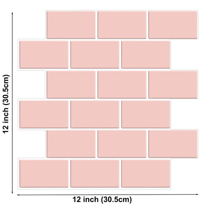 Subway Wall Stickers Peel and Stick 3d Brick Vinyl