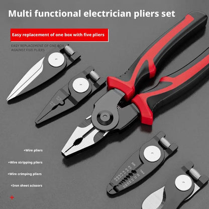 Multifunctional Replaceable Electrician Pliers Wire Cutting Pliers