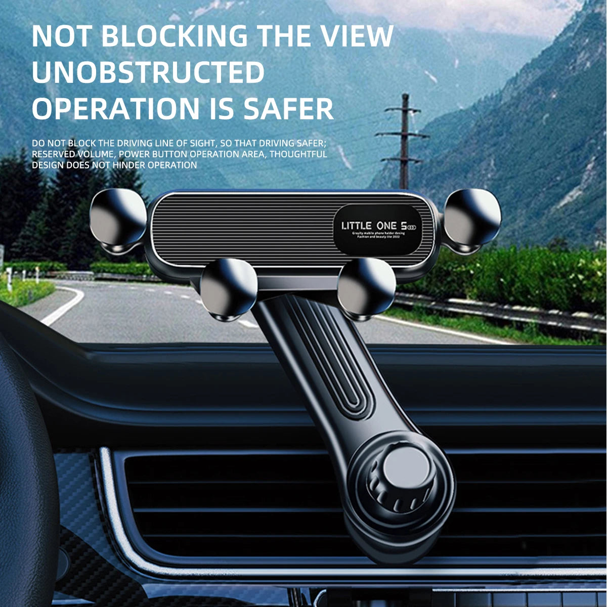 Gravity Car Phone Holder for 4.7-7 inch Mobile Phone Car Air Vent