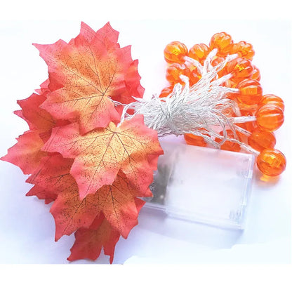 LED Halloween Light Garland Battery Powered Pumpkin