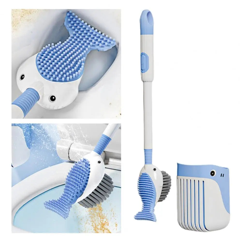 Squirt Whale Toilet Brush 360-Degree Cleaning Brush