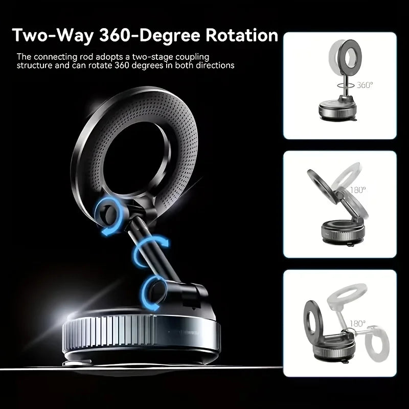 Strong Magnetic Car Phone Holder Foldable Design 360° Adjustable