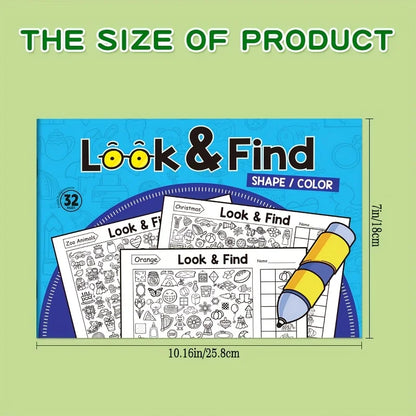 Children's Hidden Object Coloring Book Contains 100+ Search and Coloring Activities