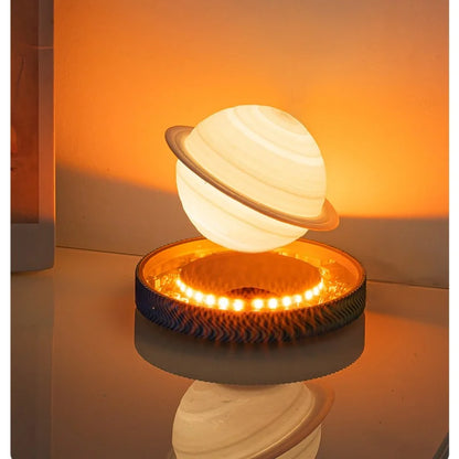 Magnetic Levitating Bulb Saturn Moon Lamp Levitating  Table Lamp