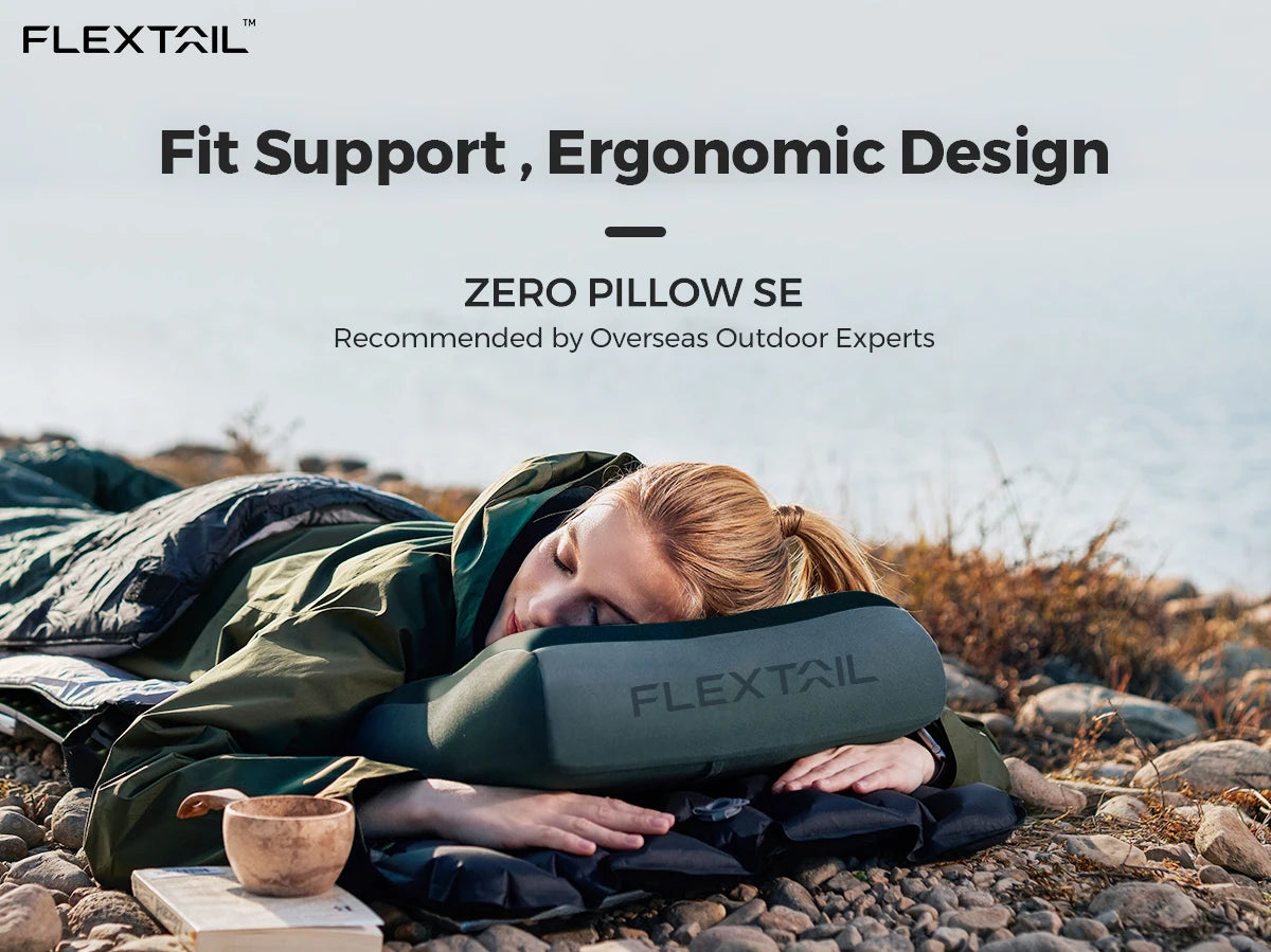 Inflatable Camping Pillow, Ergonomic Pillow