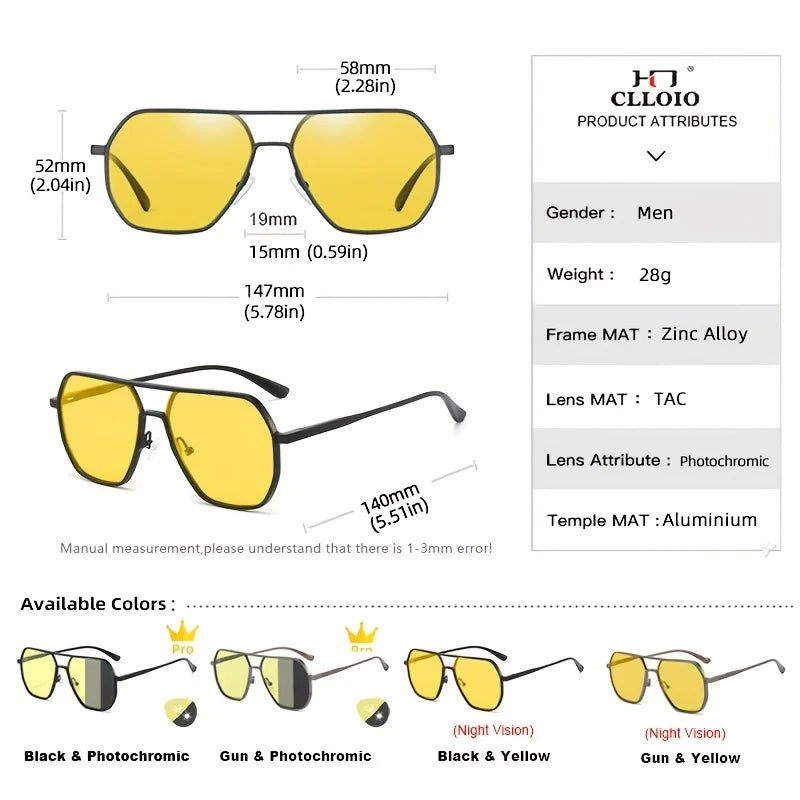 CLLOIO Anti-glare Day Night Vision Glasses Polarized