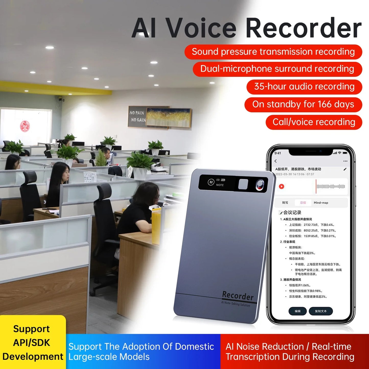 AI Voice Recorder Audio Phone Call Recording ChatGPT-4 App