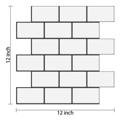 Subway Wall Stickers Peel and Stick 3d Brick Vinyl