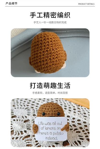 Positive Energy Potato Doll Home Decoration Mini Plush Knitting Wool