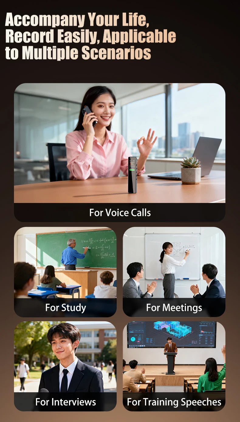 Famue AI Voice Recorder Real-Time Transcription Translation