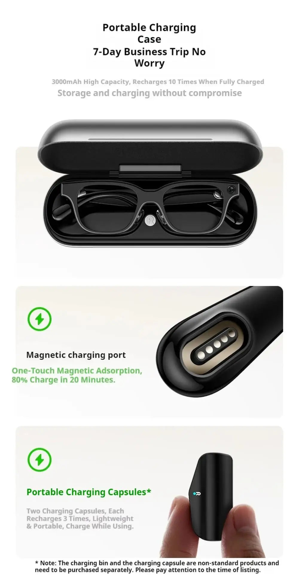 New Rokid Glasses Leqi AI&AR Glasses-49g Ultra-Light