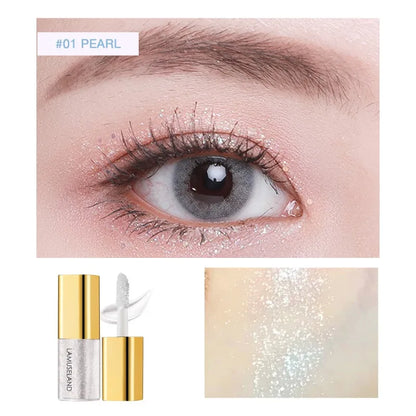 Pearly Liquid Eyeshadow Natural Smokey Silver Shimmer