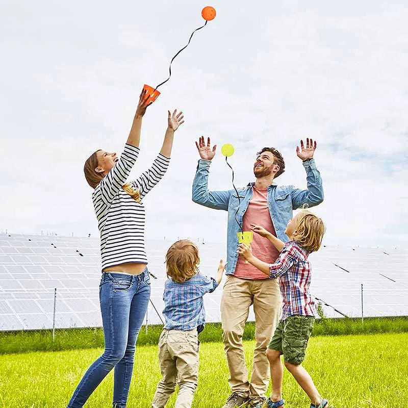 Throwing catching sensory integration game set
