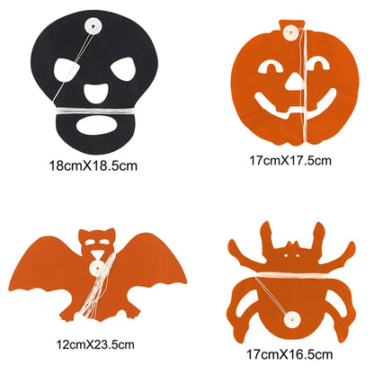 Halloween Paper Banner Spider Pumpkin