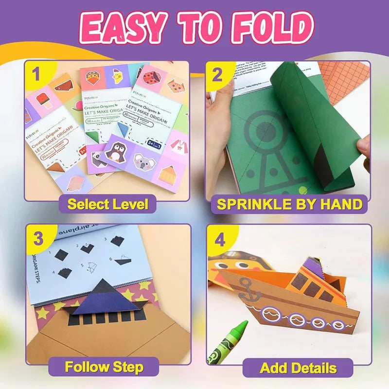 Origami Kit with 30/96 Sheets Paper & Guide Book