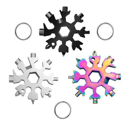 18-in-1 Snowflake Multi-Tool Snowflake Torque Wrench Tools