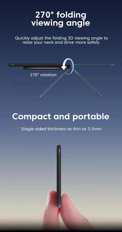 Ultrathin Car Magnetic Mobile Phone Holder Adjustable Foldable