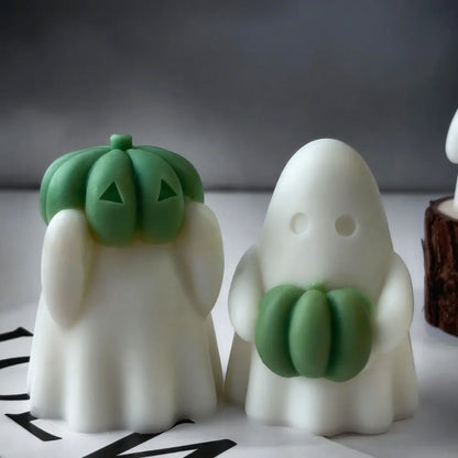 3D Halloween Pumpkin Spooky Silicone Mold DIY Ghost
