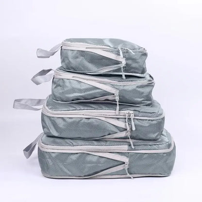 Travel Compression Packing Cubes Suitcase  Organizer Set