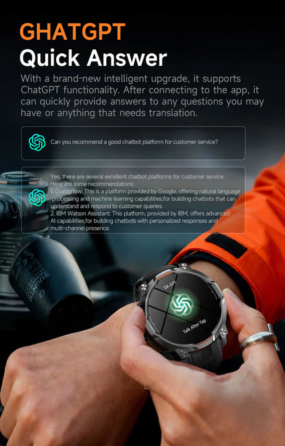 New GPS Map Smart Navigation Watch 1200mAh Battery