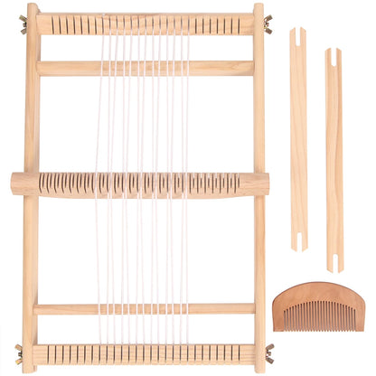 Wood DIY Weaving & Knitting Loom Machine, Wooden Frame
