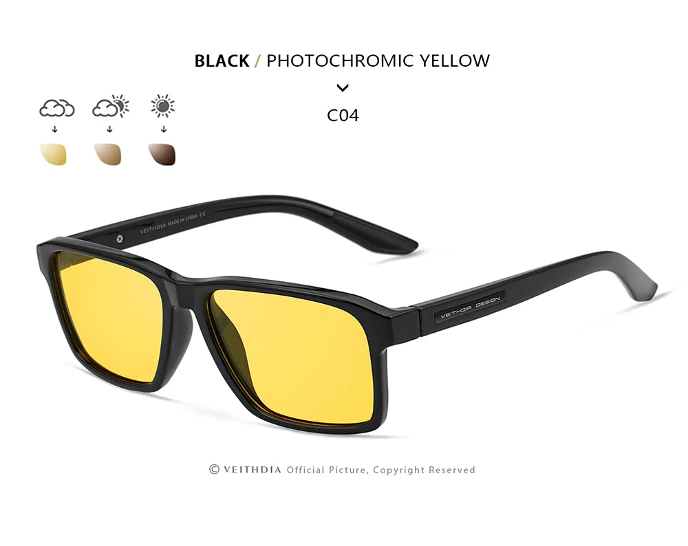 Polarized UV400 Sunglasses Fashion Photochromic Gradient