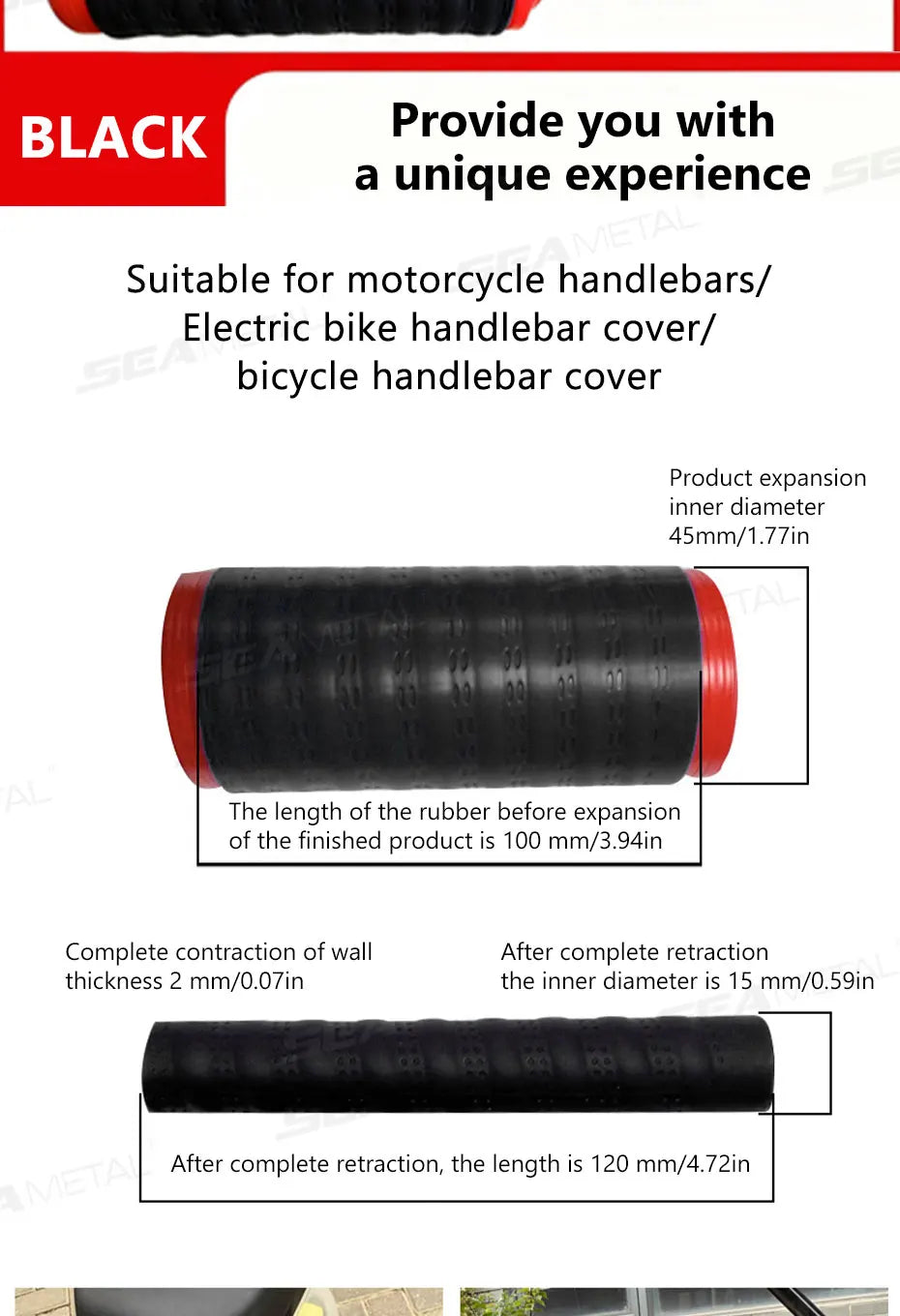 Motorcycle Silicone Handlebar Cover