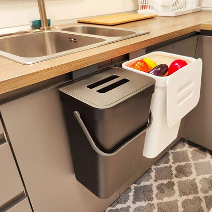 Small Plastic Trash Can Hanging Small Trash Can with Lid