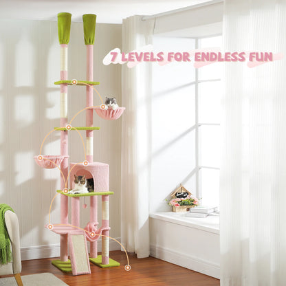 Cactus Cat Tree Floor to Ceiling Tower Scratching Posts