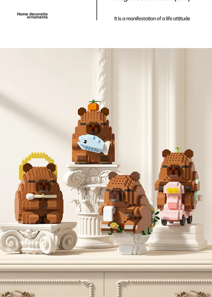 Cute Capybara Block Figure - Desktop Decor Model