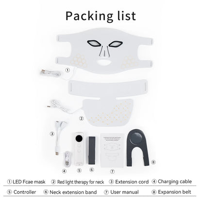 Hello Face Rechargeable Red Light Mask for Face & Neck