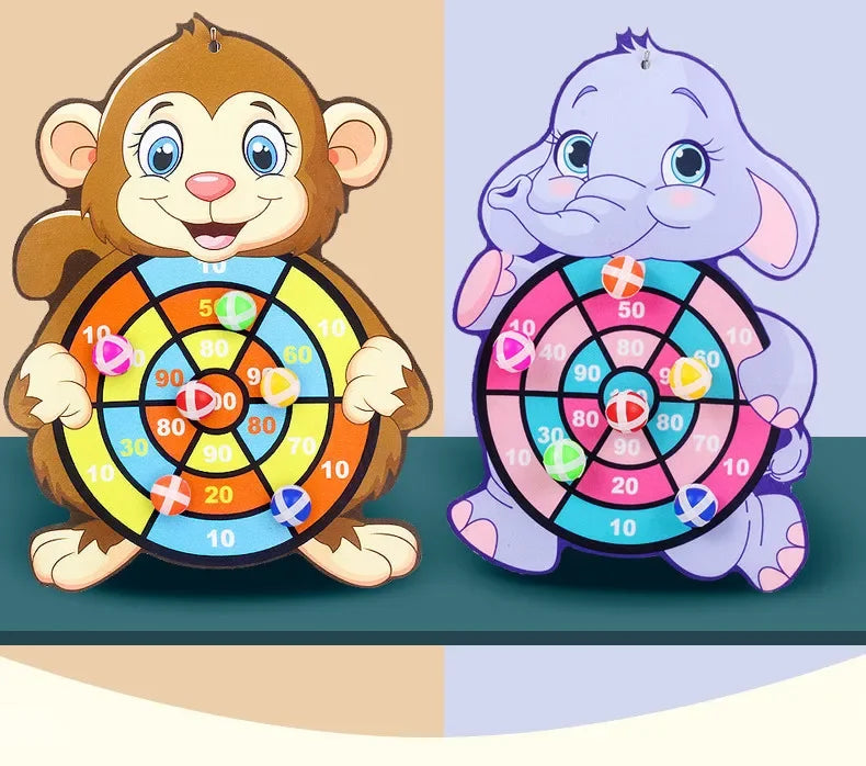 Educational Games Dart Board Baby Toy Stickey Ball Dart