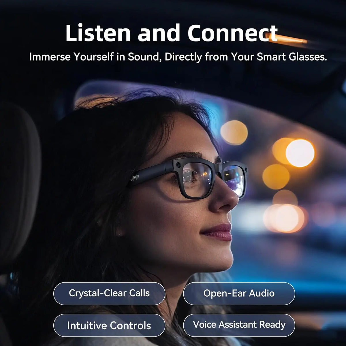 New Smart AI Glasses 1080P HD Video Record Camera ChatGPT