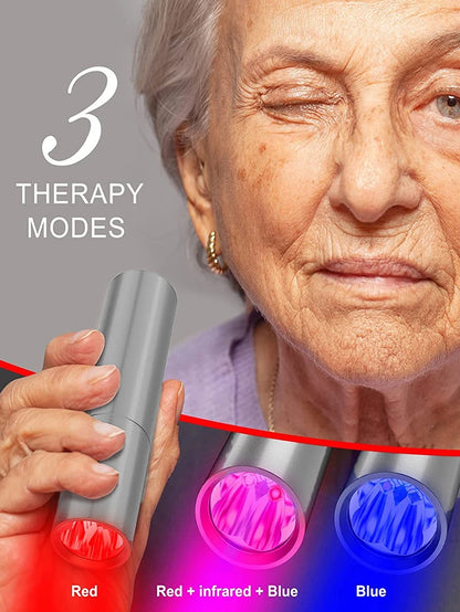 Blue & Red Light Therapy Device with 5 Wavelengths