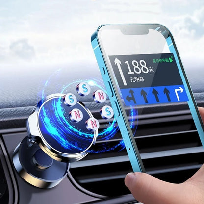 Round Folding Magnetic Car Holder 360 Degree Rotatable Bracket