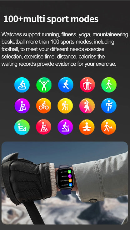New AI Diagnosis Blood Lipids Body composition Test Smart Watch