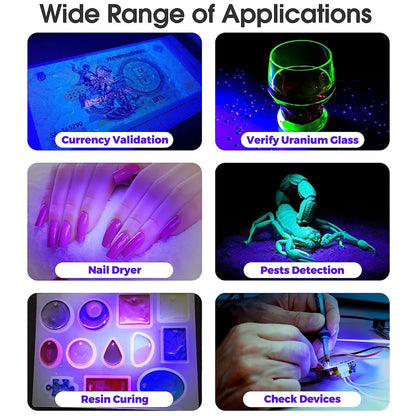 Led Ultraviolet Lights UV Nail Lamp 395nm UV Led Desk Lamp