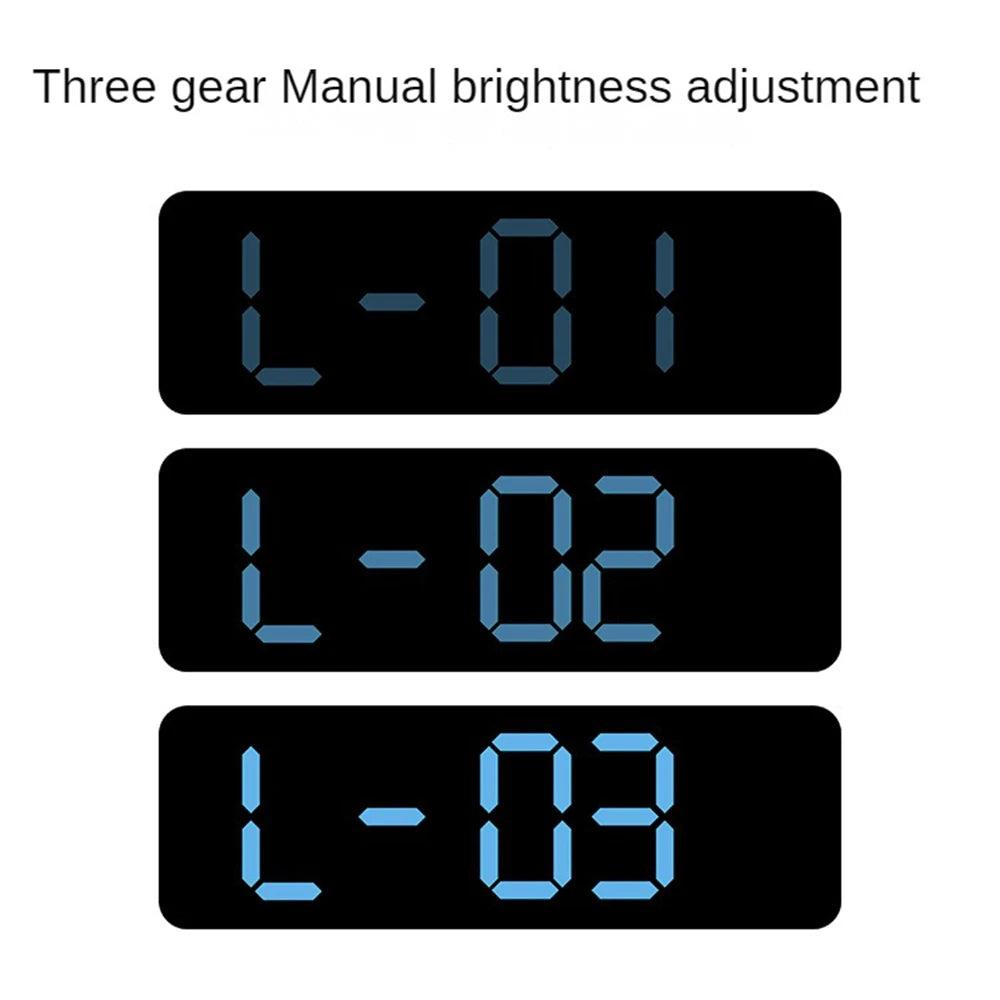 Large Digital Wall Clock Temperature and Humidity