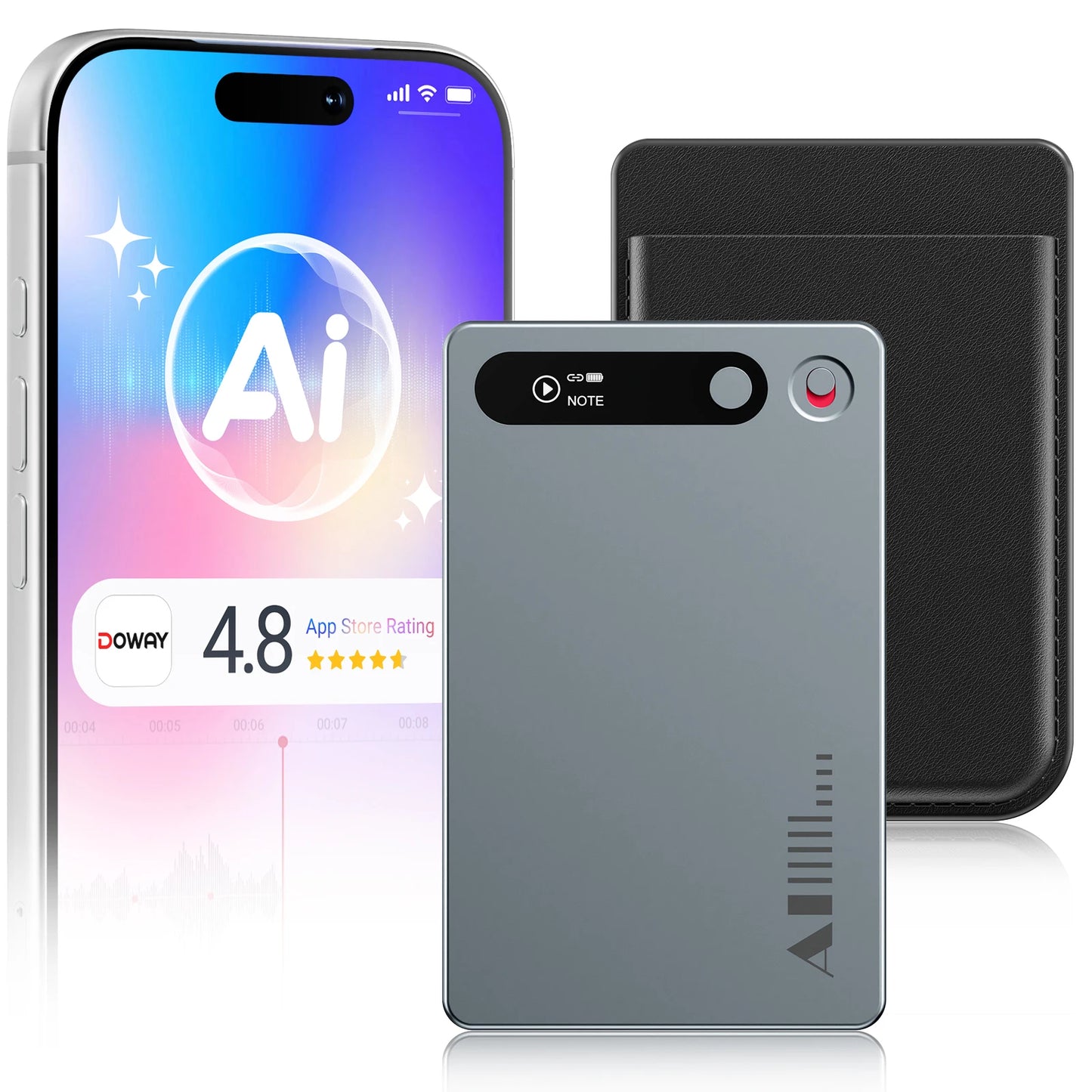 MECHEN 64GB AI Voice Recorder for Conference & Call
